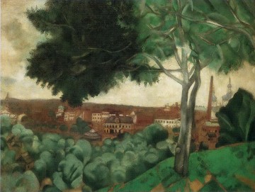  marc - Vitebsk from mount Zadunov contemporary Marc Chagall